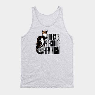 Pro-cats pro-choice pro-feminism Tank Top